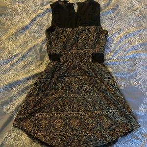 Golden Aztec Pattern Dress